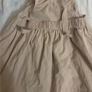 Zara Tan Ruched Halter Sundress Casual